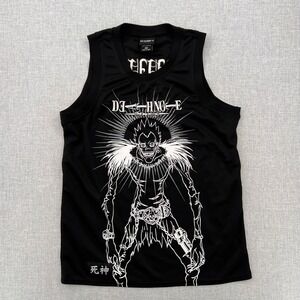 Death Note Ryuk Anime Graphic Tank Top Men S Black Manga Streetwear Embroidered